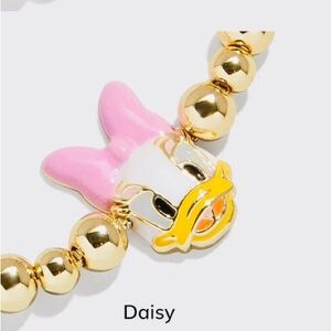 Disney Baublebar Daisy Duck golden Pisa beads Charm Bracelet